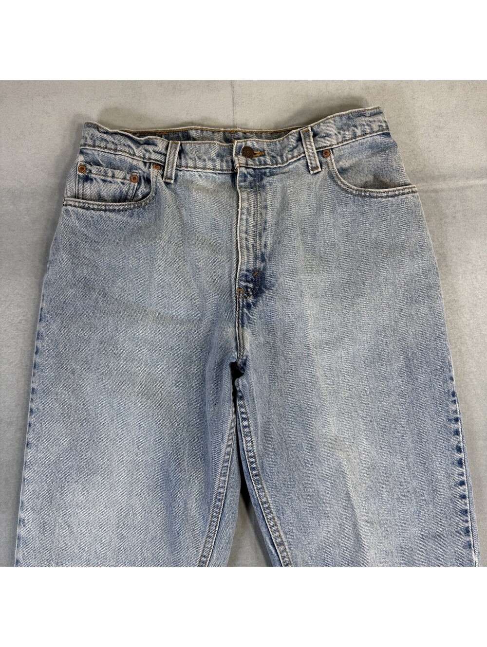 Vintage 90s Levis 551 Jeans Womens 14 Med Blue High Rise Relaxed Tapered USA - Picture 2 of 10